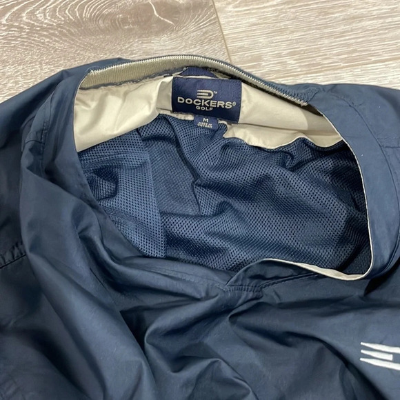Dockers Golf Stain Defender V-Neck Pullover Windbreaker Jacket M - Picture 14 of 15